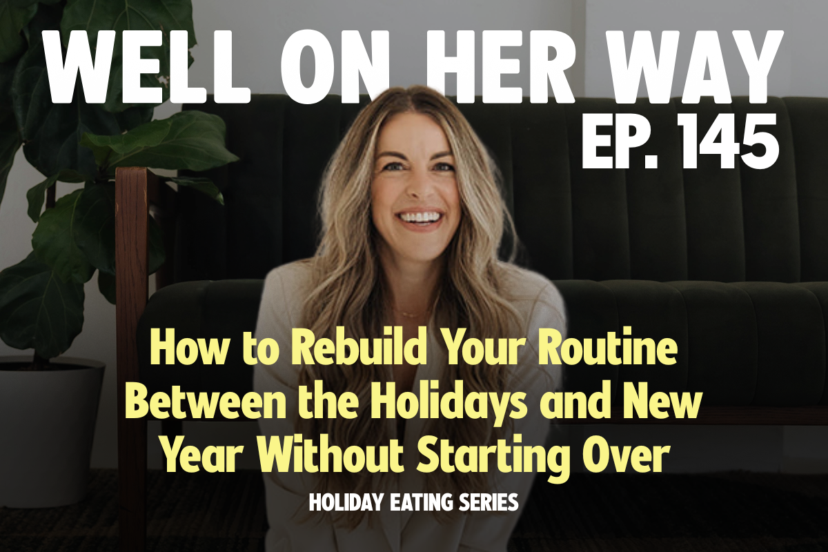 How to Rebuild Your Routine Between the Holidays and New Year Without Starting Over | HOLIDAY EATING SERIES